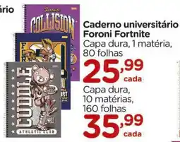 Carrefour Caderno universitário Foroni Fortnite oferta