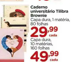 Carrefour Caderno universitário Tilibra Brownie oferta