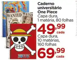 Carrefour Caderno universitário One Piece oferta