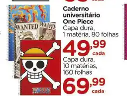 Carrefour Caderno universitário One Piece oferta