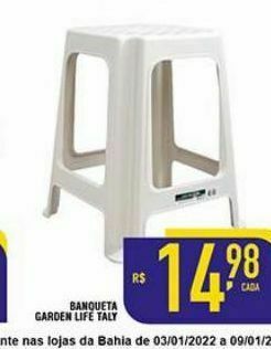 Mercantil Rodrigues Banqueta garden life oferta