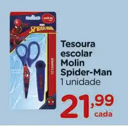 Carrefour Tesoura escolar Molin Spider-Man oferta