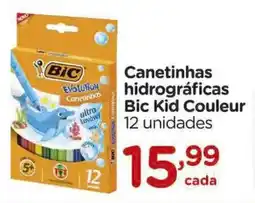 Carrefour Canetinhas hidrográficas Bic Kid Couleur oferta