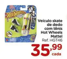 Carrefour Veículo skate de dedo com tênis Hot Wheels Mattel oferta