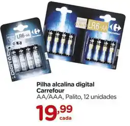 Carrefour Pilha alcalina digital Carrefour oferta