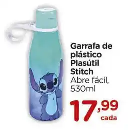 Carrefour Garrafa de plástico Plasútil Stitch Abre fácil, oferta