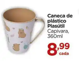 Carrefour Caneca de plástico Plasútil Capivara, oferta