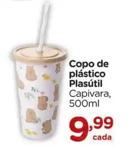 Carrefour Copo de plástico Plasútil Capivara, oferta