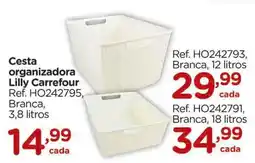 Carrefour Cesta organizadora Lilly Carrefour oferta