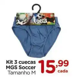 Carrefour Kit 3 cuecas MGS Soccer oferta