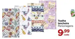 Carrefour Toalha lancheira Personagens oferta