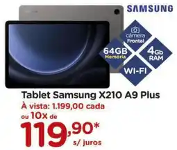 Carrefour Tablet Samsung X210 A9 Plus oferta
