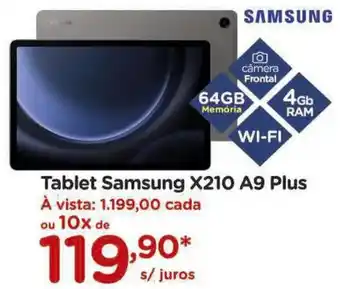 Tablet Samsung X210 A9 Plus