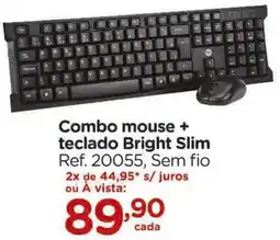Carrefour Combo mouse + teclado Bright Slim oferta