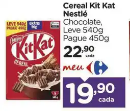 Carrefour Cereal Kit Kat Nestlé oferta