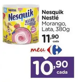 Carrefour Nesquik Nestlé Morango, Lata, oferta