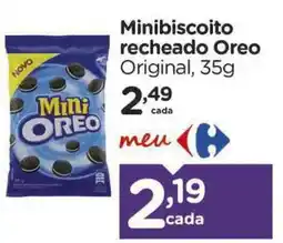 Carrefour Minibiscoito recheado Oreo Original, oferta