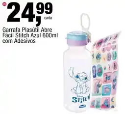 Frangolândia Garrafa Plasútil Abre Fácil Stitch Azul com Adesivos oferta