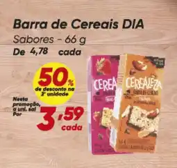 Dia Barra de Cereais DIA Sabores oferta