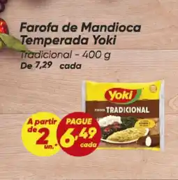 Dia Farofa de Mandioca Temperada Yoki Tradicional oferta