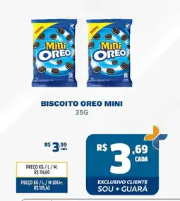 Supermercado Guará Biscoito oreo mini oferta