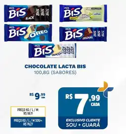 Supermercado Guará Chocolate lacta bis (sabores) oferta