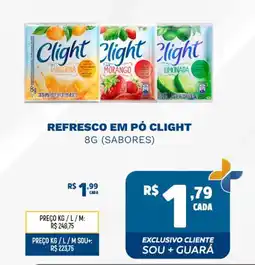 Supermercado Guará Refresco em pó clight (sabores) oferta