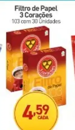 Rede Bom Lugar Filtro de Papel 3 Corações oferta