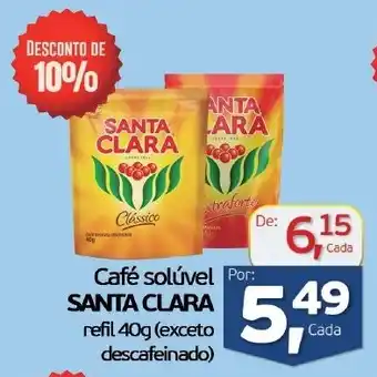Cometa Supermercados Café solúvel SANTA CLARA oferta
