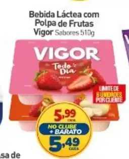 Rede Bom Lugar Bebida Láctea com Polpa de Frutas Vigor Sabores oferta