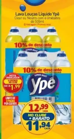 Rede Bom Lugar Lava Louças Líquido Ypê Clear ou Neutro com & Unidades oferta