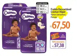 Atacadão Fralda Descartável Cremer Hiper oferta