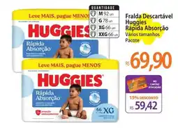 Atacadão Fralda Descartável Huggies Rápida Absorção oferta