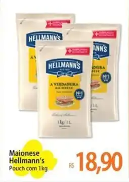 Atacadão Maionese Hellmann's Pouch oferta