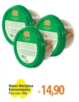 Atacadão Nozes Mariposa Eurocompany Pote oferta