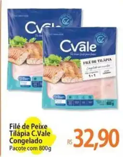 Atacadão Filé de Peixe Tilápia C.Vale Congelado Pacote oferta