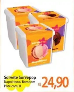 Atacadão Sorvete Sorvepop Napolitano/Bombom Pote oferta