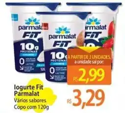 Atacadão logurte Fit Parmalat Vários sabores Copo oferta