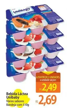 Atacadão Bebida Láctea Unibaby Vários sabores Bandeja oferta