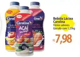 Atacadão Bebida Láctea Carolina Vários sabores Garrafa oferta