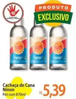 Atacadão Cachaça de Cana Ninon oferta