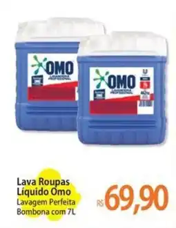 Atacadão Lava Roupas Líquido Omo Lavagem Perfeita Bombona oferta