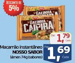 Cometa Supermercados Macarrão instantâneo NOSSO SABOR lámen (sabores) oferta