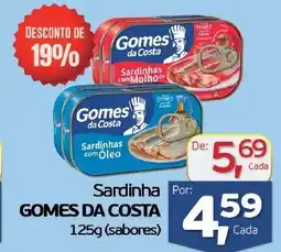 Cometa Supermercados Sardinha GOMES DA COSTA oferta