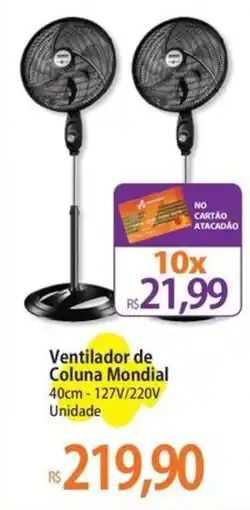 Atacadão Ventilador de Coluna Mondial oferta