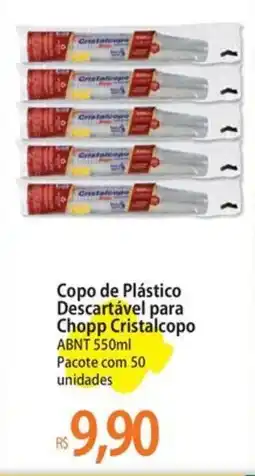Atacadão Copo de Plástico Descartável para Chopp Cristalcopo oferta
