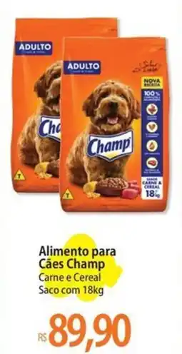 Atacadão Alimento para Cães Champ Carne e Cereal Saco oferta
