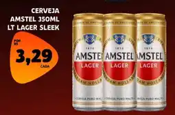 Bergamais Supermercados Cerveja amstelholla lt lager sleek oferta