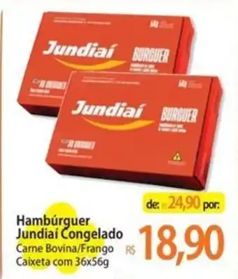 Hambúrguer Jundiaí Congelado