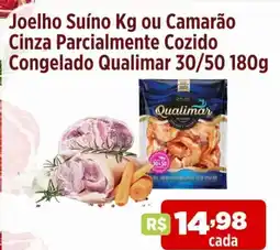Ultrabox Joelho Suíno Kg ou Camarão Cinza Parcialmente Cozido Congelado Qualimar 30/50 oferta